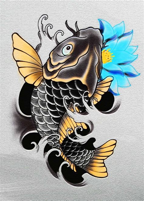 鯉魚刺青顏色